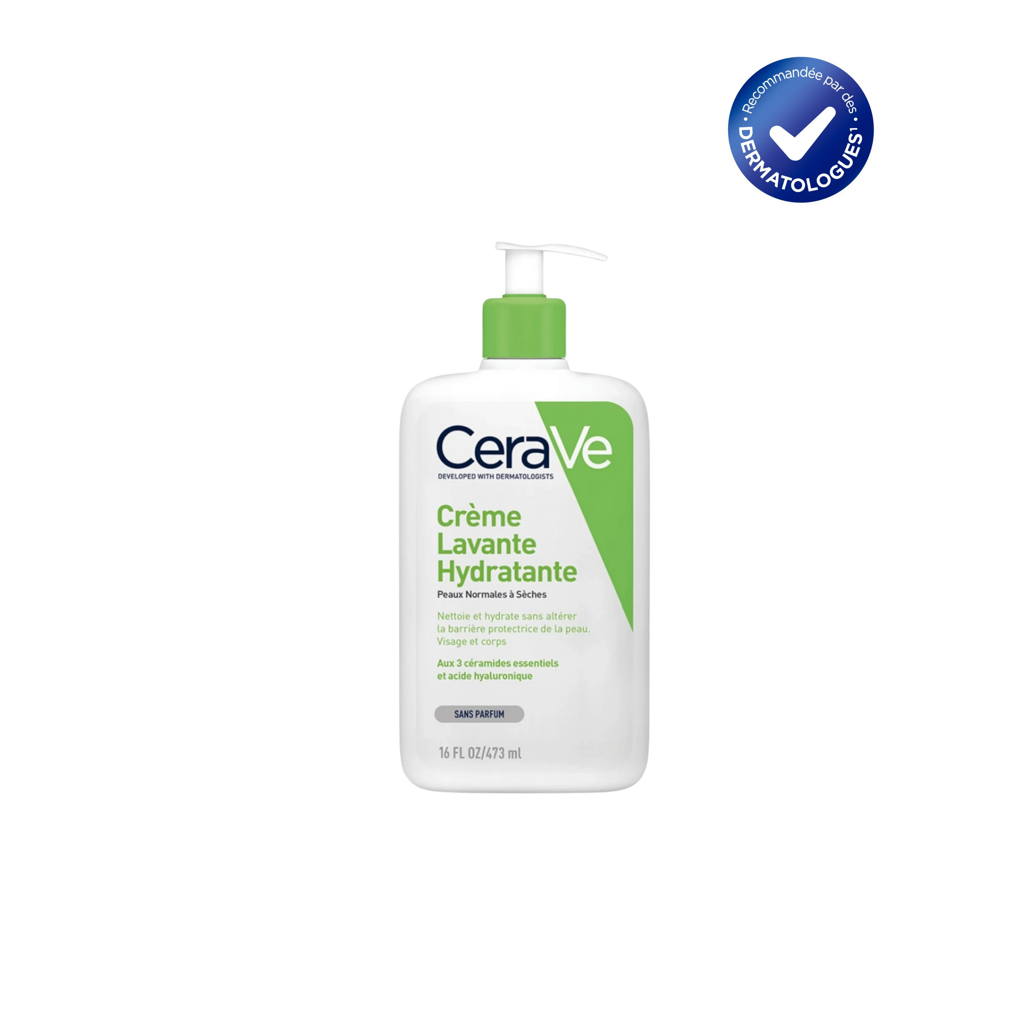 CERAVE CRÈME LAVANTE HYDRATANTE PEAUX NORMALES À SÈCHES 473ML