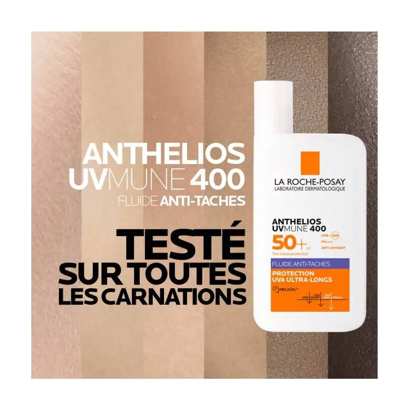 La Roche-Posay ANTHELIOS UVMUNE 400 FLUIDE SOLAIRE ANTI-TACHES SPF 50+