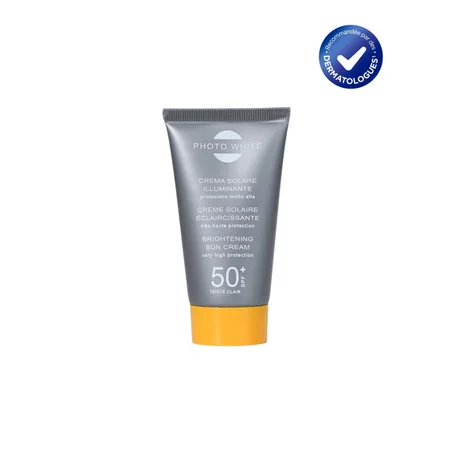 PHOTO - WHITE -                Crème Solaire Éclaircissante Spf50+ teintée  - 50ml