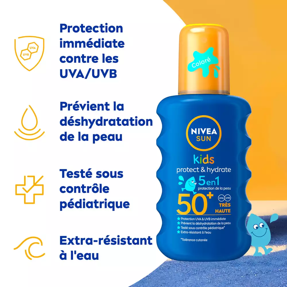Nivea Sun Kids Crème Solaire Protect & Hydrate SPF50+ 200ml