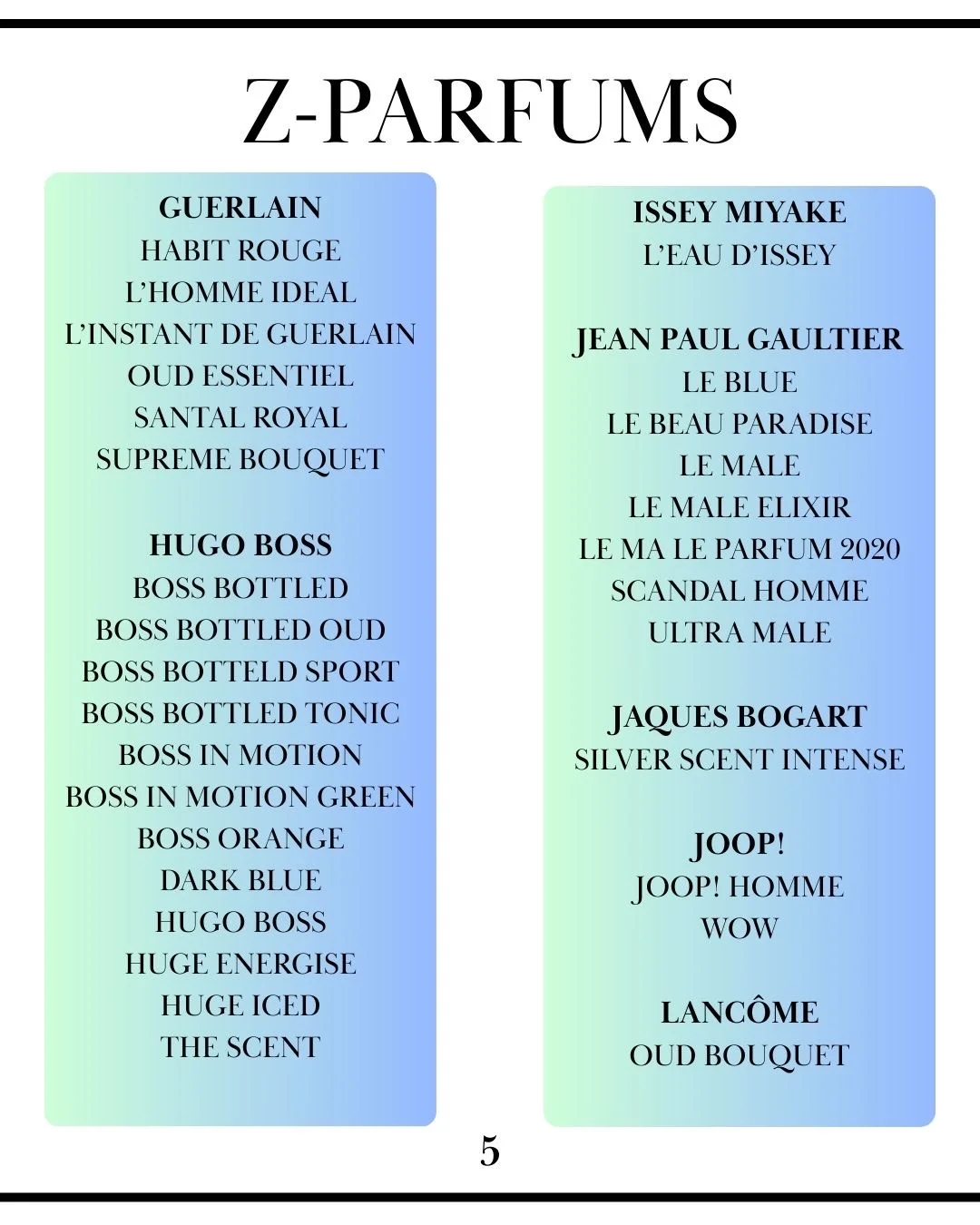 Pack Premium 𝓩-𝓟𝓪𝓻𝓯𝓾𝓶 💎