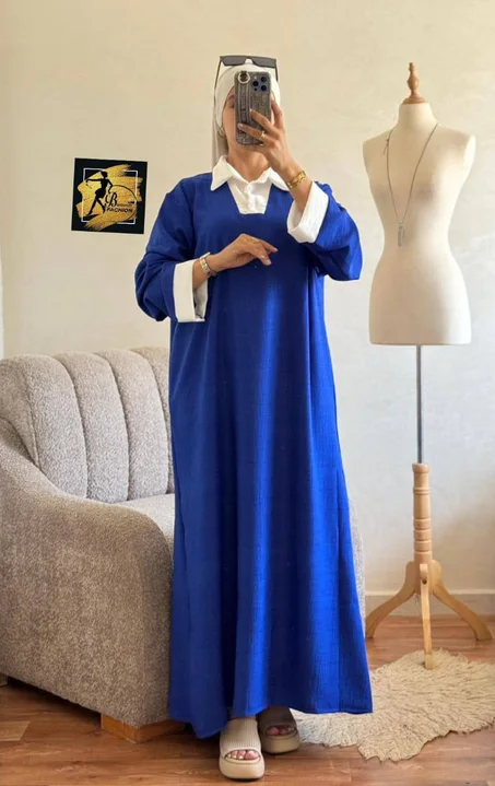 كسوة مع كول شوميز مخدومة  بتوب لولاه سانبل