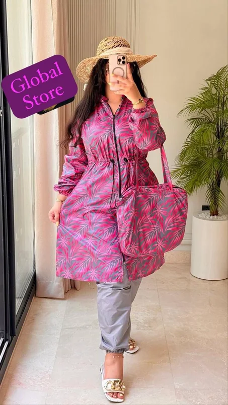 بوركينى خفيف ضريف شكل ثانى ومغاير عن الموجود 👌 يُجمَع بين النعومة🥳،