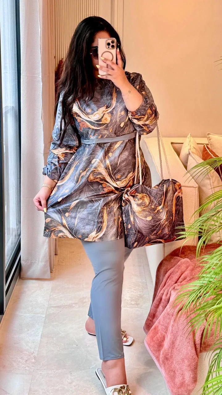 بوركينى خفيف ضريف شكل ثانى ومغاير عن الموجود 👌 يُجمَع بين النعومة🥳،