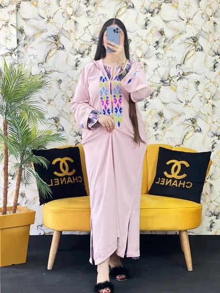 جلابة دو بياس بتوب كريب كوريا🥰