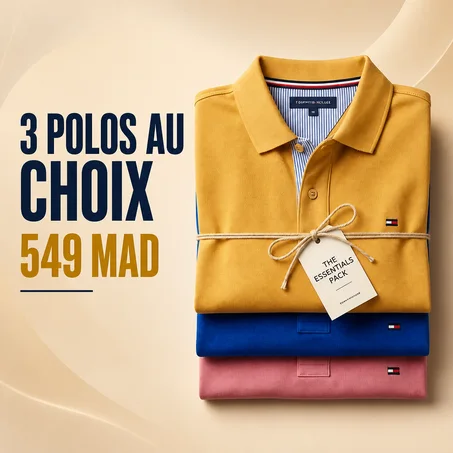 PACK 3 POLOS CLASSIC AU CHOIX