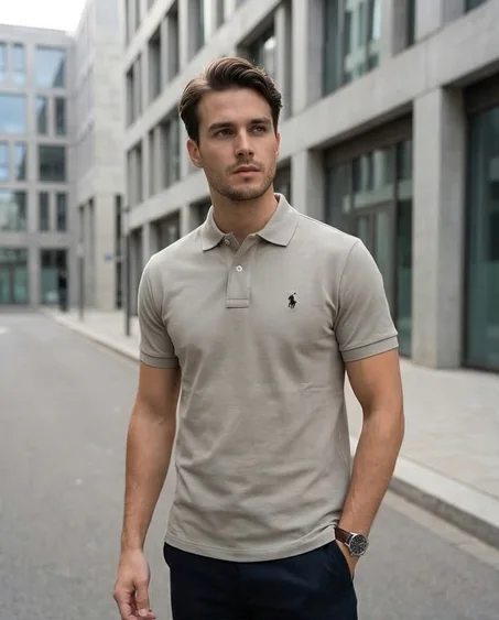 Polo homme classique - Beige