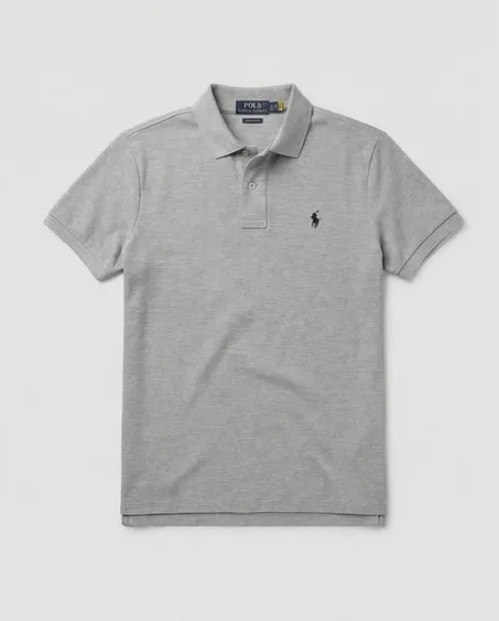 Polo homme classique - Gris Ouvert