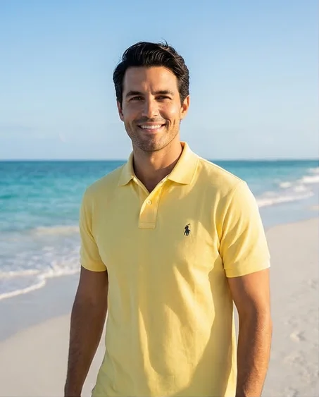 Polo homme classique - Jaune