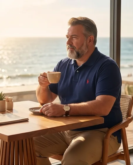 Polo homme classique - Bleu Marine