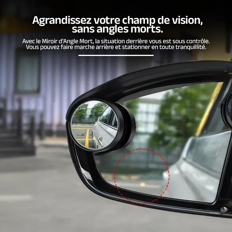 Miroirs D'angle Mort Pour Citroën Berlingo (2018-2024) - Verre HD Réglable - Collant Sur Rétroviseur - Améliore La Sécurité En Conduite
