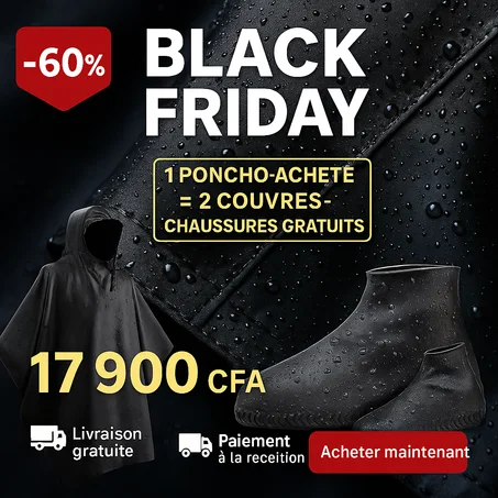 🇨🇬 Un poncho de pluie portable de survie d'urgence pour le camping et la randonnée