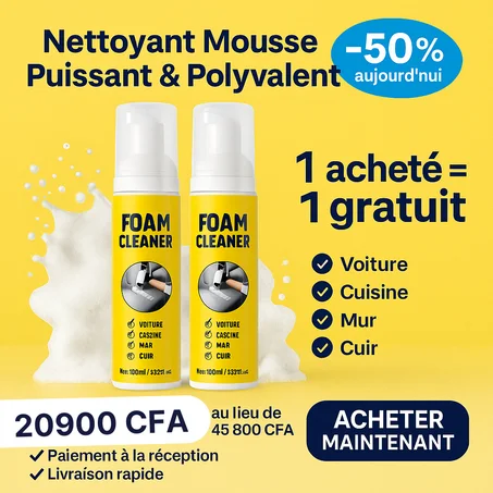 🇬🇦🍋 Nettoyant Mousse Multi-Usage 🍋
