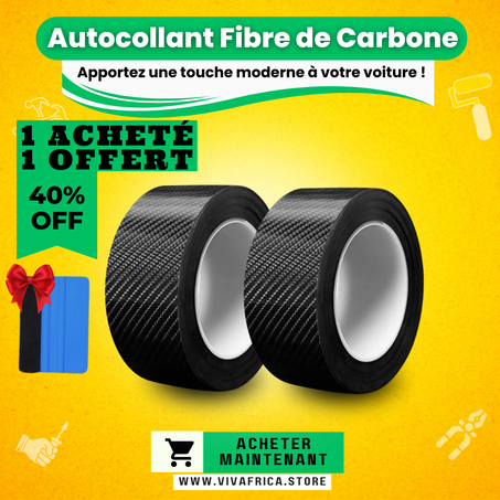 Autocollant de Voiture en Fibre de Carbone