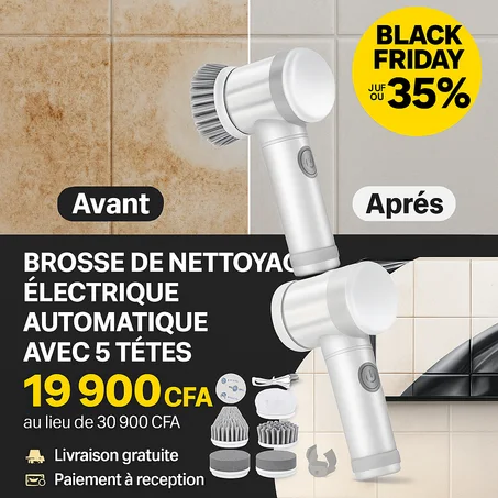 🇬🇦 Brosse de nettoyage électrique rechargeable 4 en 1🔥