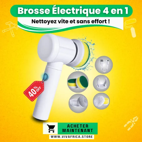🇨🇬 Brosse de nettoyage électrique rechargeable 4 en 1🔥