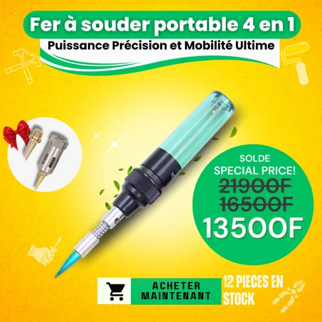 🇬🇦 🔥 Stylo Portable 4 en 1, fer à souder à gaz 4 en 1