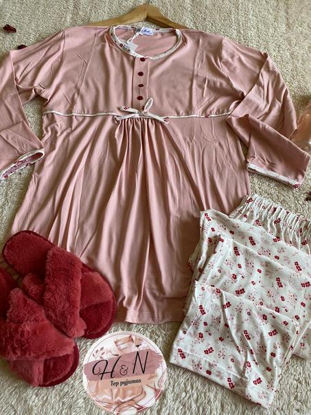 Pyjama cotton fleuri