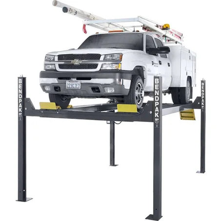 BendPak HD-14T 14,000-lb Capacity Four-Post Lift with Tall Lift & 82″ Rise