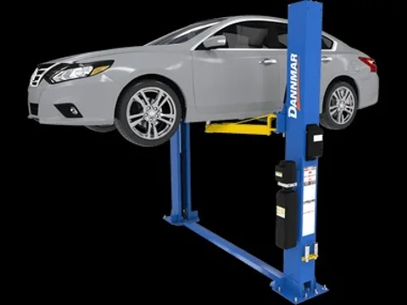 DANNMAR D2-8F 8,000-lbs. Capacity Two-Post Lift Floorplate Includes Stackable Pads and Adapters