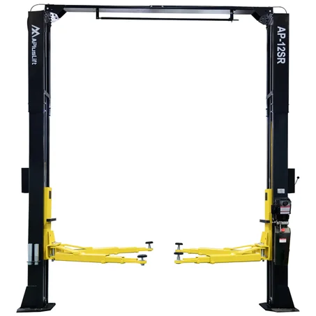 APlusLift 12,000LB 2-Post Overhead Single Release Direct Drive Car Lift