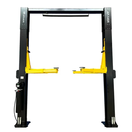APlusLift 14,000LB 2-Post Overhead Single Release Direct Drive Car Lift
