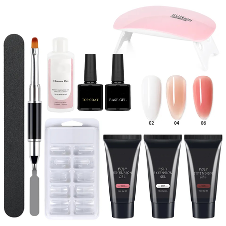 Nail Extension Gel Kit مجموعة أذوات الأظافر