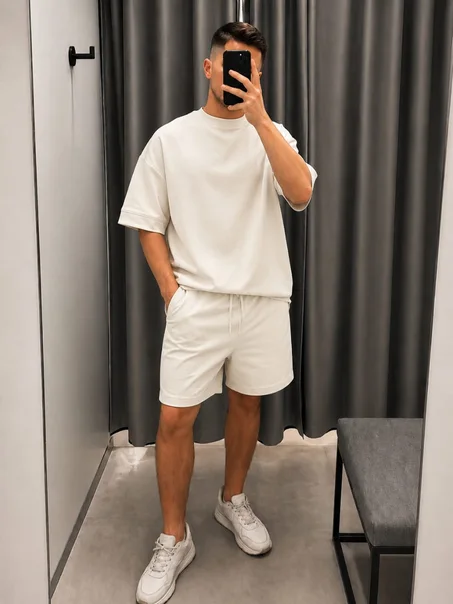 Ensemble Oversize   Shirt Shorts