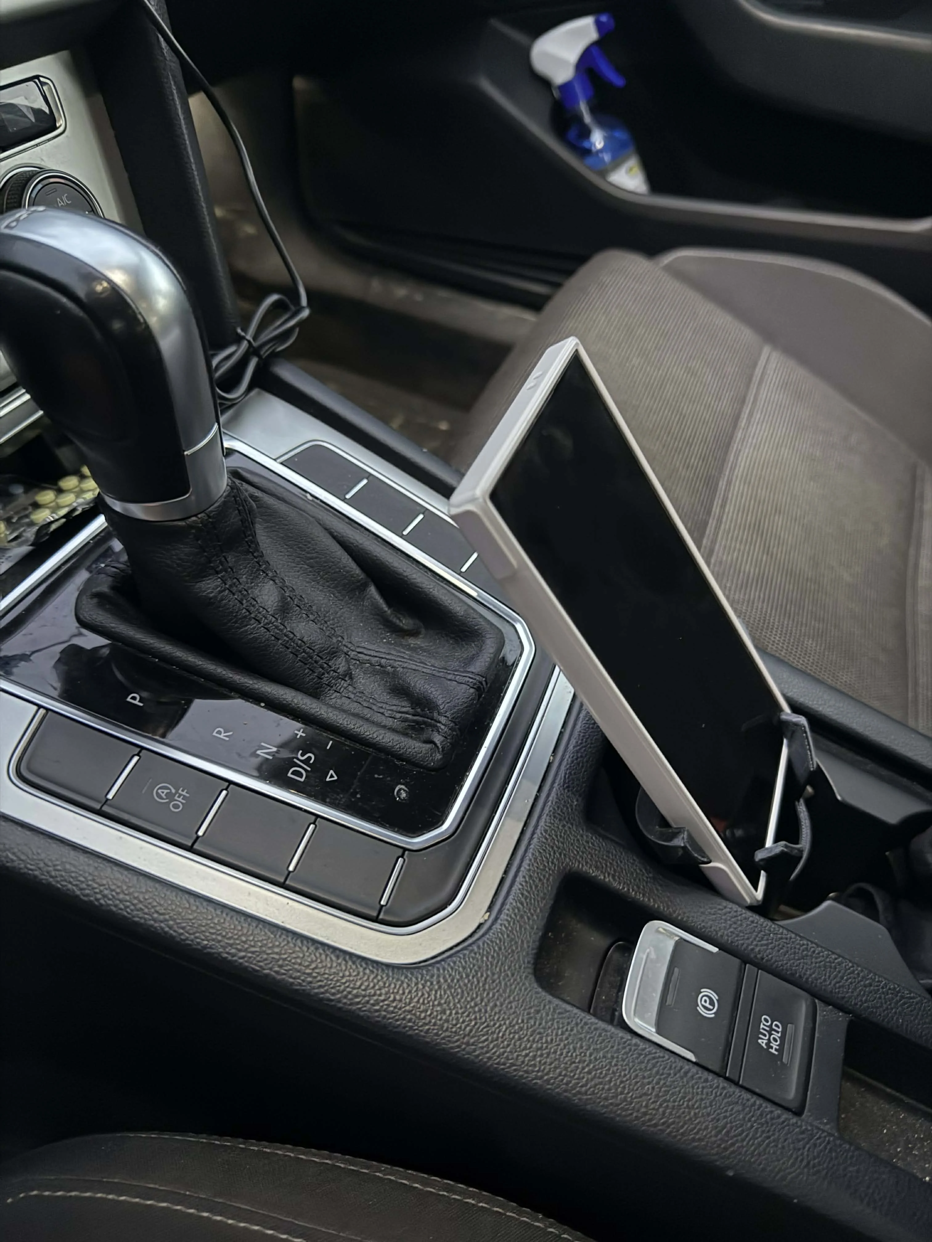 Car Cup Holder Organizer for Large Phones & Keys