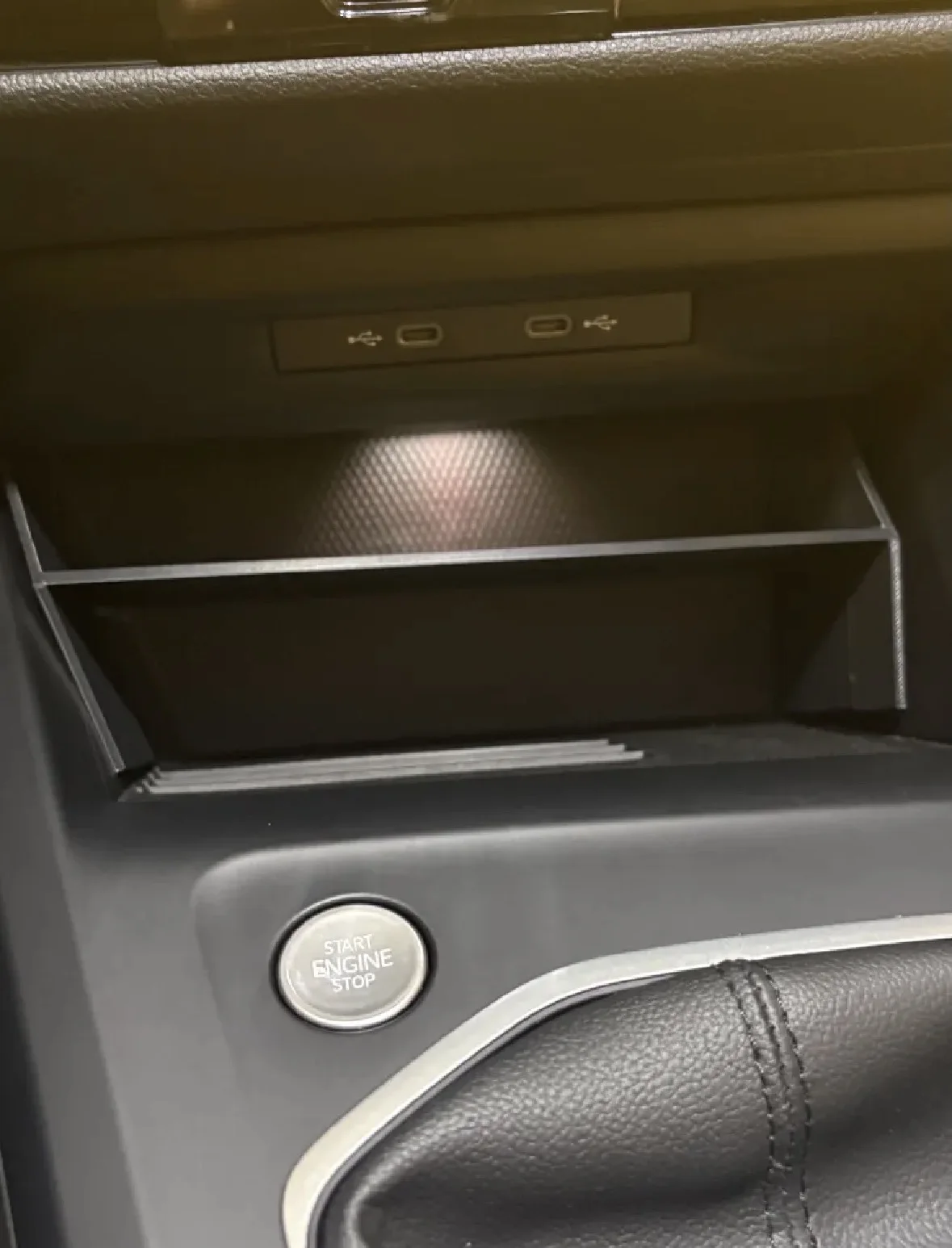 VW Golf 8 Center Console Storage Tray