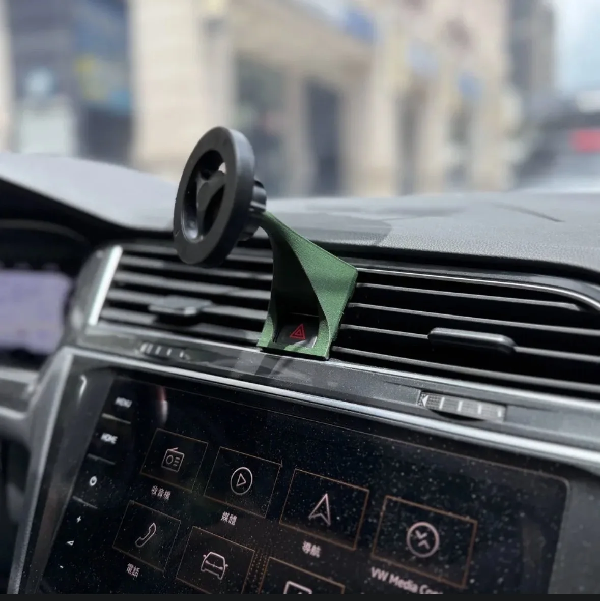 Mobile phone holder ball mount base for VW Tiguan 2