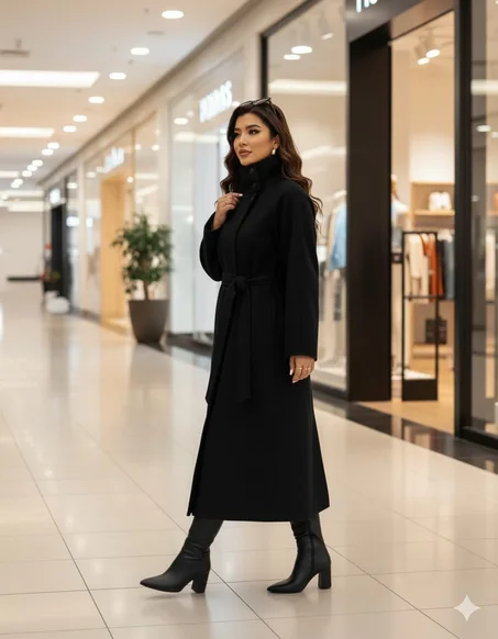 L'Élégance Hivernale Redéfinie : Manteau Long en Cachemire