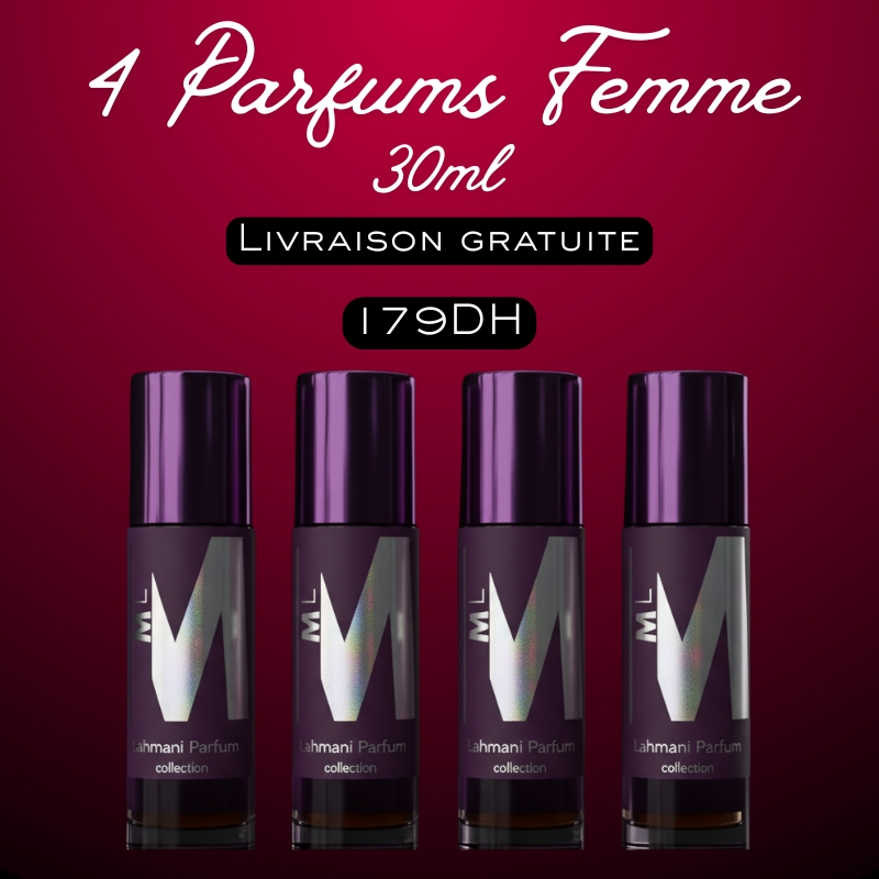 4 عطور نسائية 30 مل