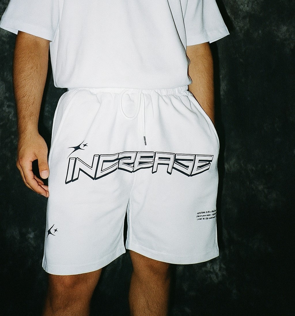 Oversized Increase White Shorts