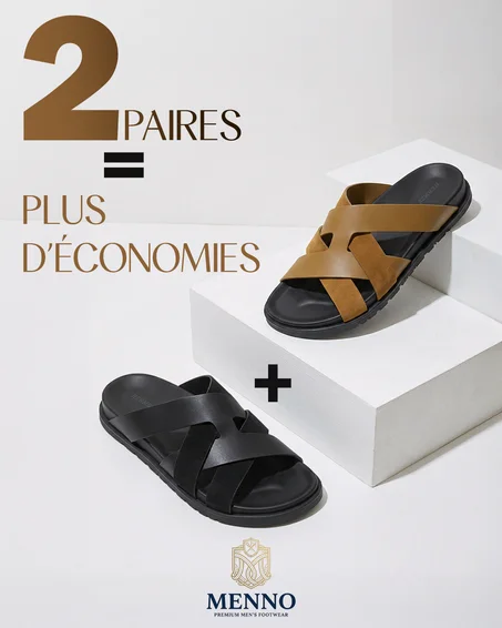 PACK 2 PAIRES - Sandales Kazimir