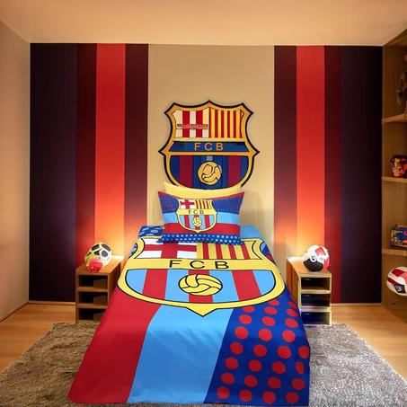 Parure de Draps 3 pièces FC Barcelone - طقم اغطية لسرير برشلونة 3 قطع