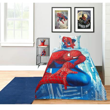 Parure de Draps 3 pièces Spider Man - طقم اغطية سرير سبايدرمان 3 قطع