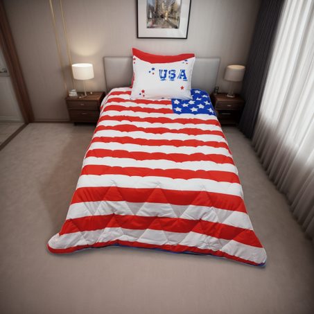 Couette USA 1 Place 1/2 -3Pièces - طقم اغطية 3 قطع