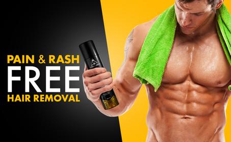 Depilatory cream spray for men and women