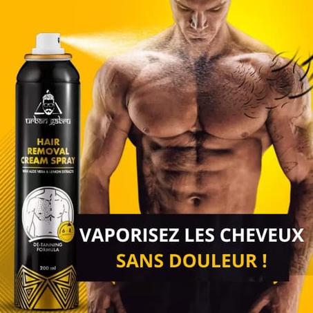 Spray crème dépilatoire pour hommes et femmes