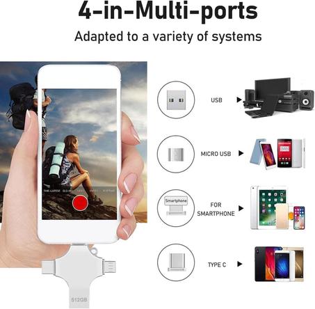 Clé USB 4 EN 1 64 Go