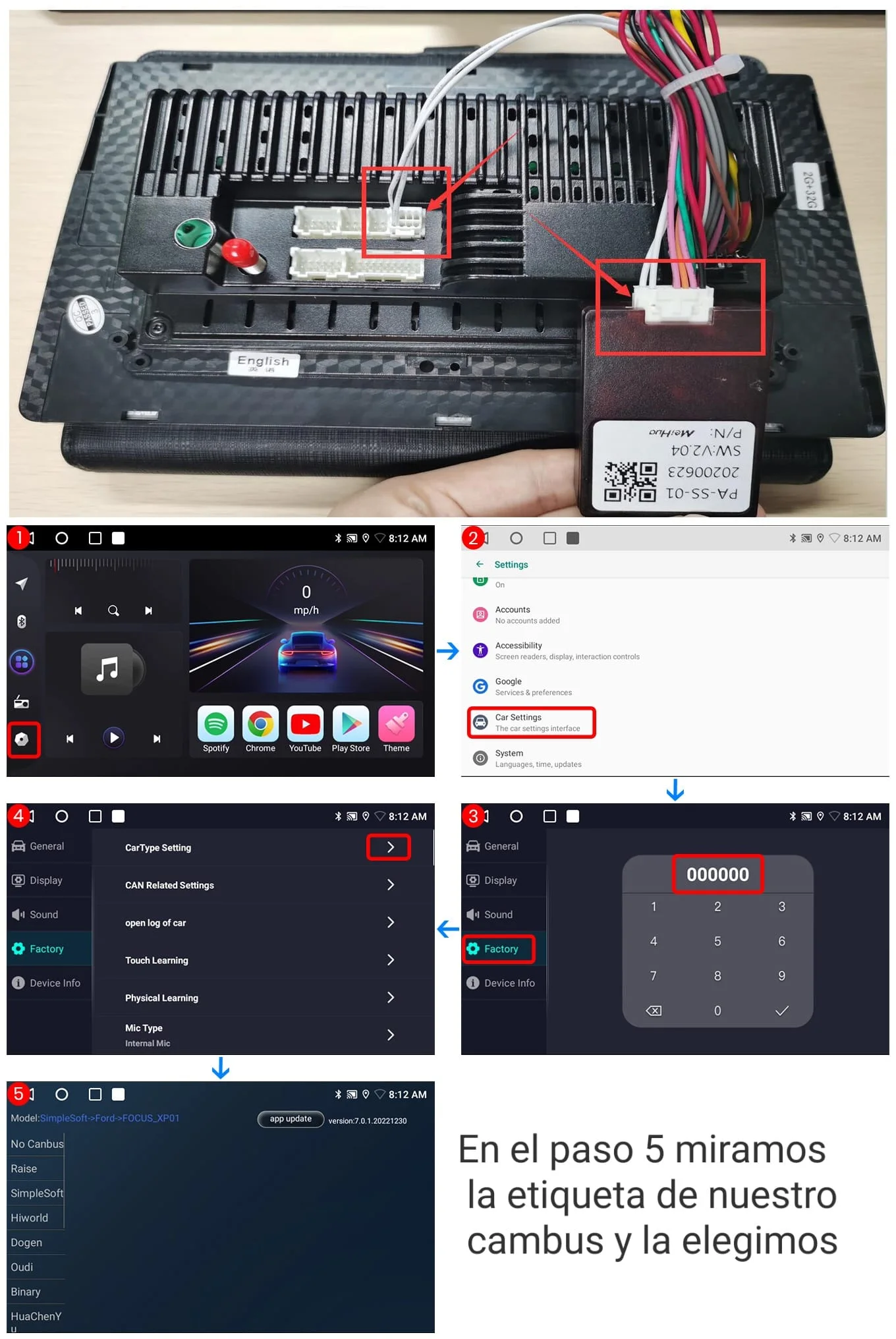 Configuración CANBUS