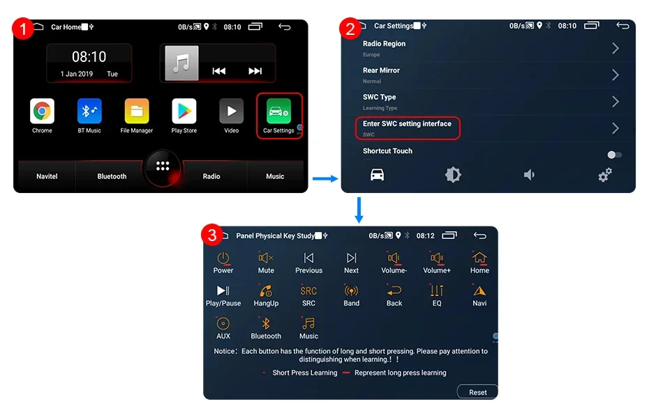 Configuración mandos sin CANBUS