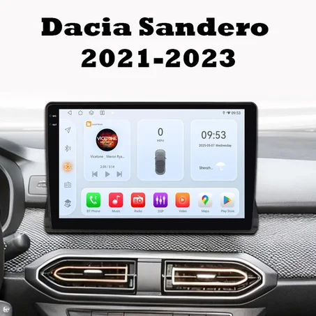Radio Pantalla Carplay para Renault Dacia Sandero 2021-2023