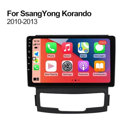 Radio Pantalla Android 10 para  SsangYong Korando Actyon 2011, 2012, 2013