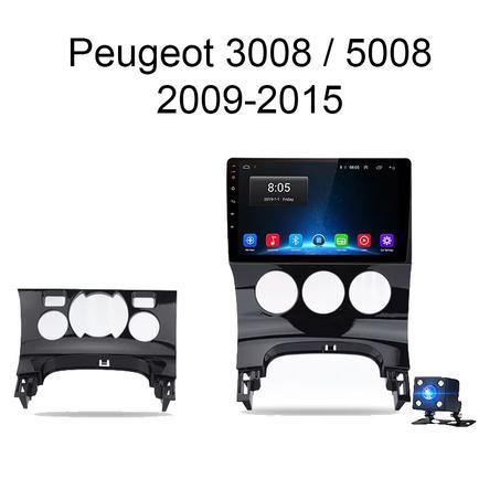 Radio Pantalla Android 12 para Peugeot 3008-5008 del 2009-2015