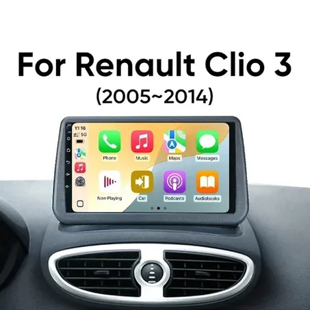 Radio Pantalla Carplay para Renault Clio 3 2005-2014