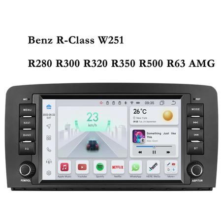 Radio Pantalla Android 12 para Mercedes Benz Clase R 2005-2017