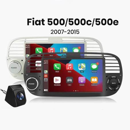 Radio Pantalla Android 12 para Fiat 500 2007-2011