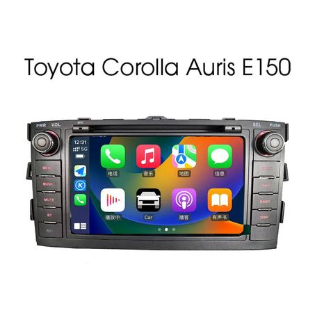 Radio Pantalla Android 12 para Toyota Auris E150 2006 -2012 Botones